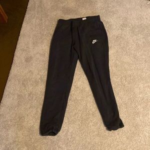 Nike black cuffed sweatpants/ joggers